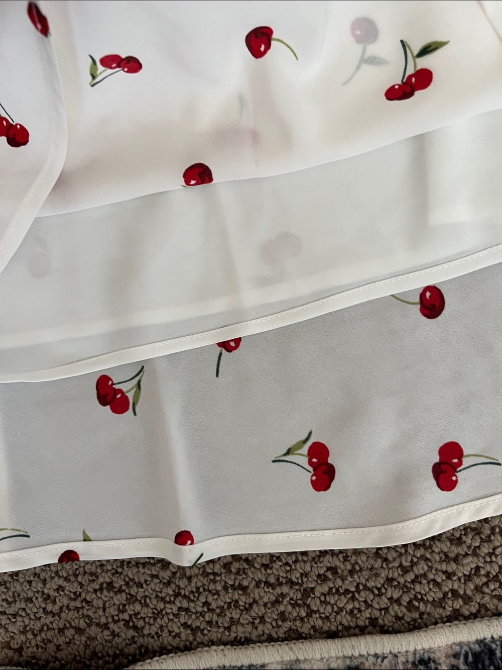 NWT Abercrombie cherry print dress - Picture 6 of 7